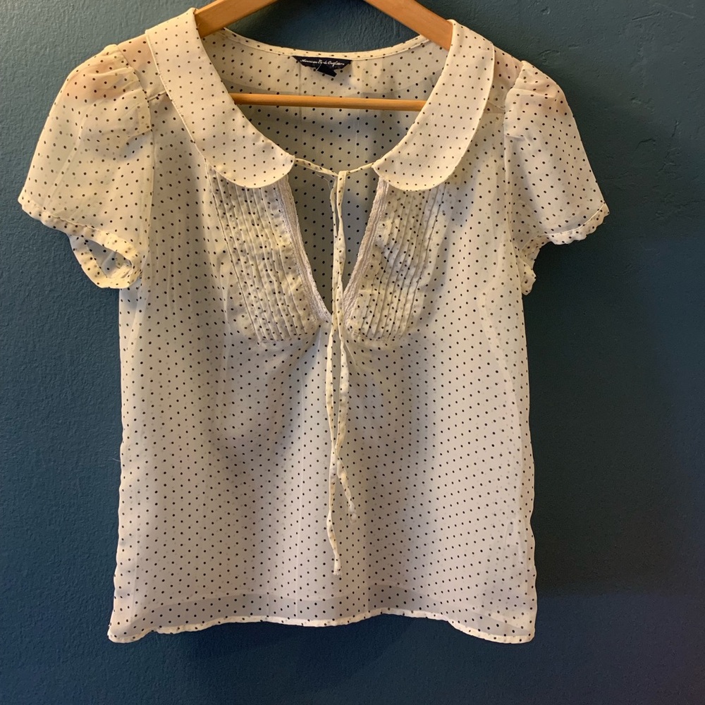 American Eagle 🦅 Sheer Bonnet Top
